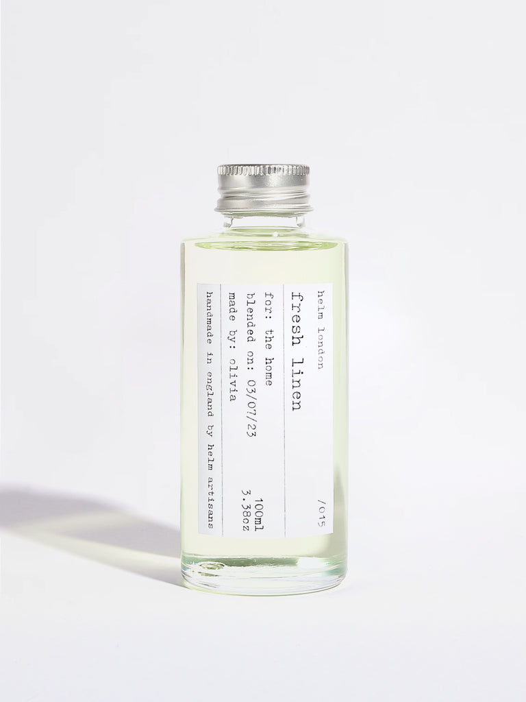Fresh Linen Ceramic Reed Diffuser - 100ml - Helm London