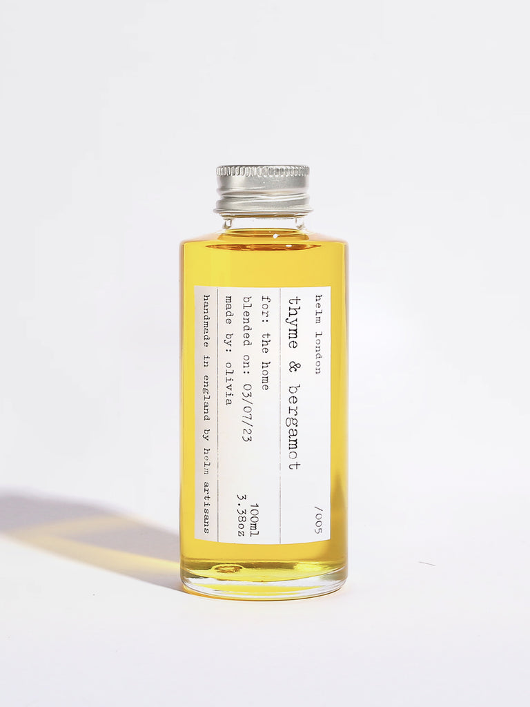 Thyme & Bergamot Ceramic Reed Diffuser - 100ml - Helm London