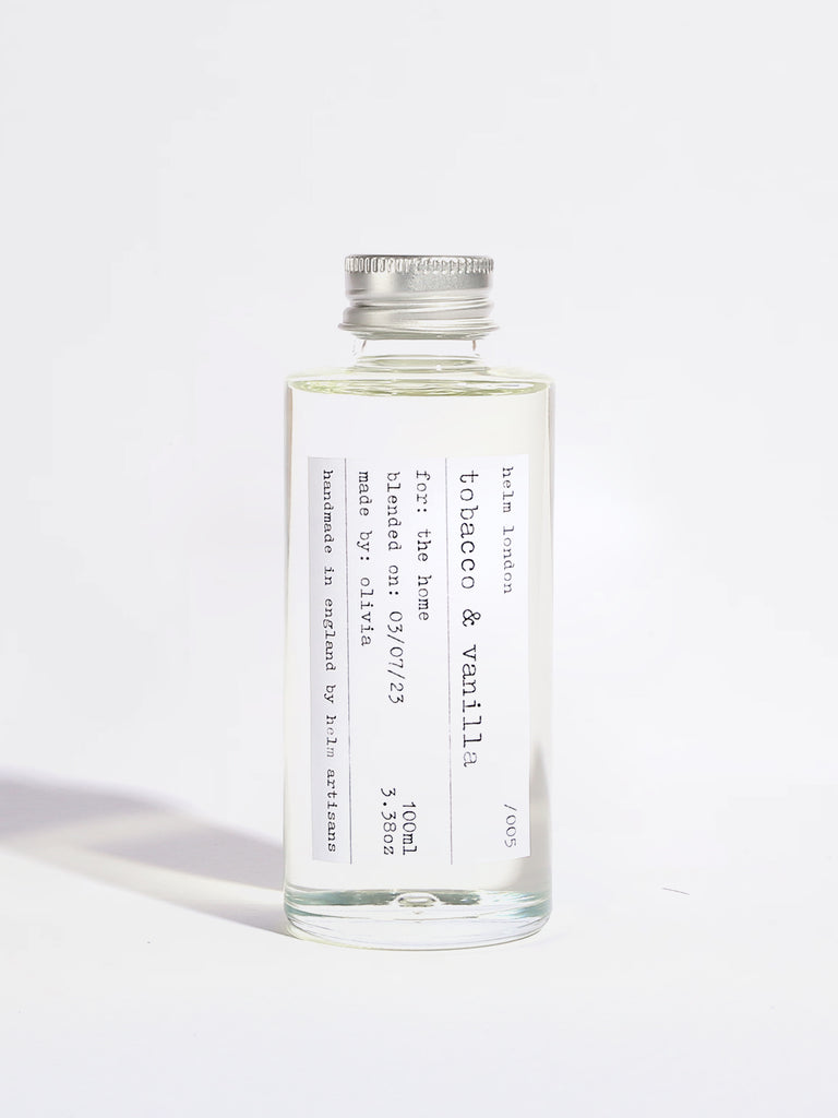 Tobacco & Vanilla Ceramic Reed Diffuser - 100ml - Helm London