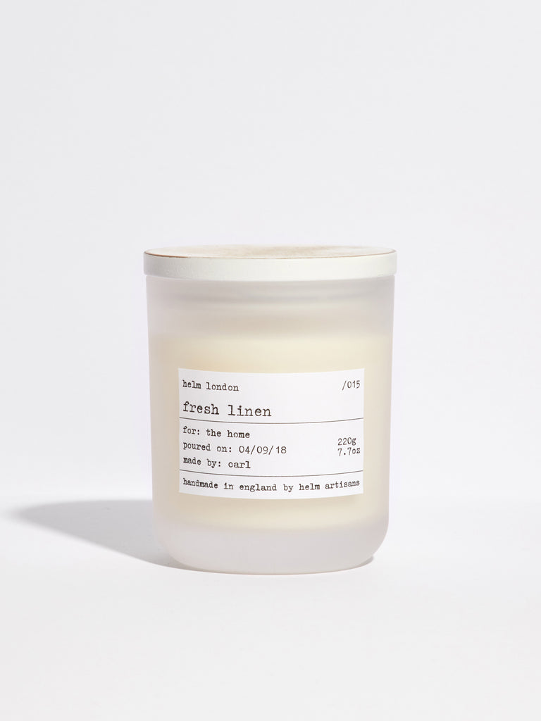 Fresh Linen Luxury Candle - Helm London