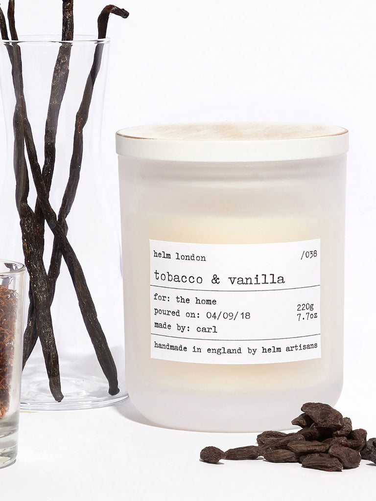 Tobacco & Vanilla Luxury Candle - Helm London