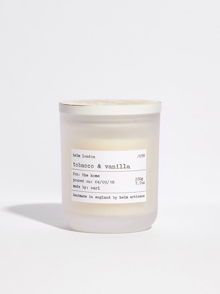 Tobacco & Vanilla Luxury Candle - Helm London