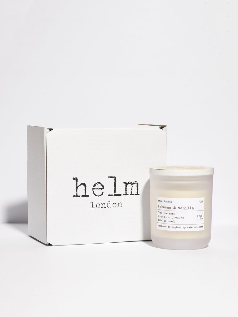 Tobacco & Vanilla Luxury Candle - Helm London