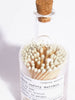 Glass Bottle Matches - White - Helm London