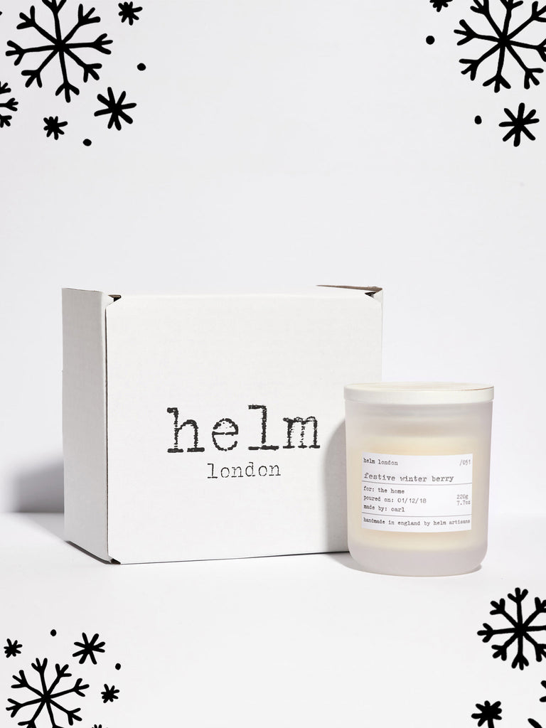Festive Winter Berry Luxury Candle - Limited Edition - Helm London